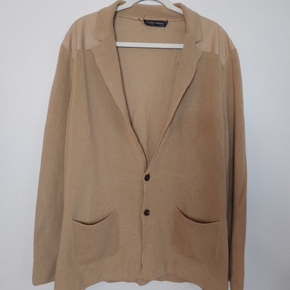 Ralph Lauren Black Label Tan Cashmere XXL